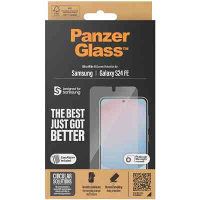 Скло захисне PANZERGLASS Samsung Galaxy S24 FE Ultra-Wide Fit w. Aligner (PG_7378) Вінниця