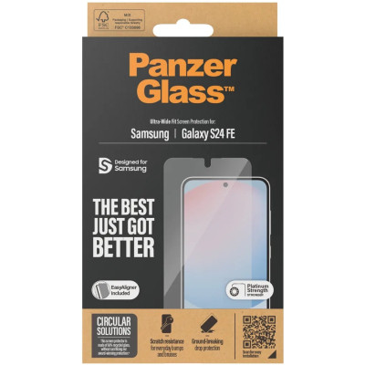 Стекло защитное PANZERGLASS Samsung Galaxy S24 FE Ultra-Wide Fit w. Aligner (PG_7378) Винница - изображение 4