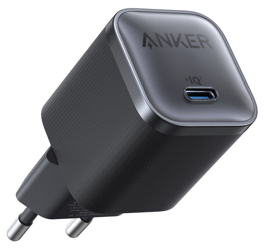 Мережевий зарядний пристрій Anker Nano Charger - 45W USB-C Black (7150726) Київ - фото 1