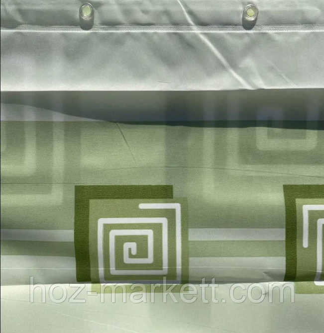 Шторка для душа Miranda lykia 180  х 200 см зеленая Харьков - изображение 3