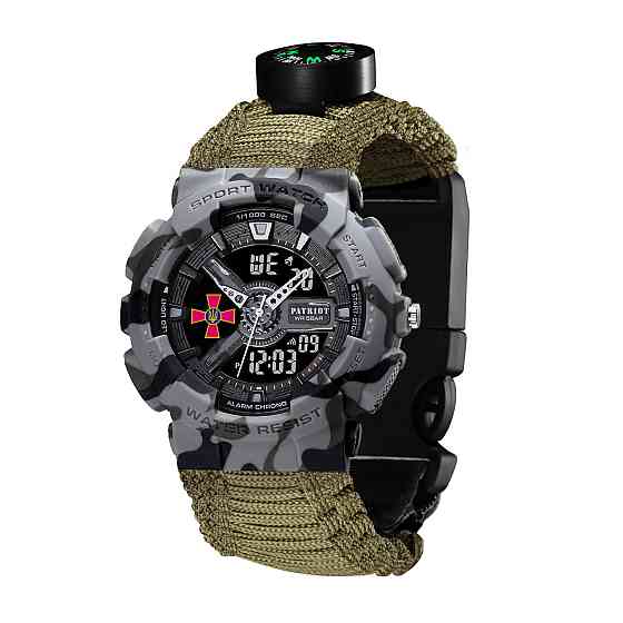 Patriot 005CMGYSU ЗСУ Сірий камуфляж Паракордовий ремінець Army Green + Коробка SBR Київ