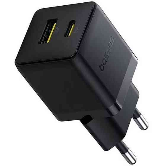 Мережевий зарядний пристрій Baseus Palm Fast Charger C+U 30W EU Cluster Black Одеса