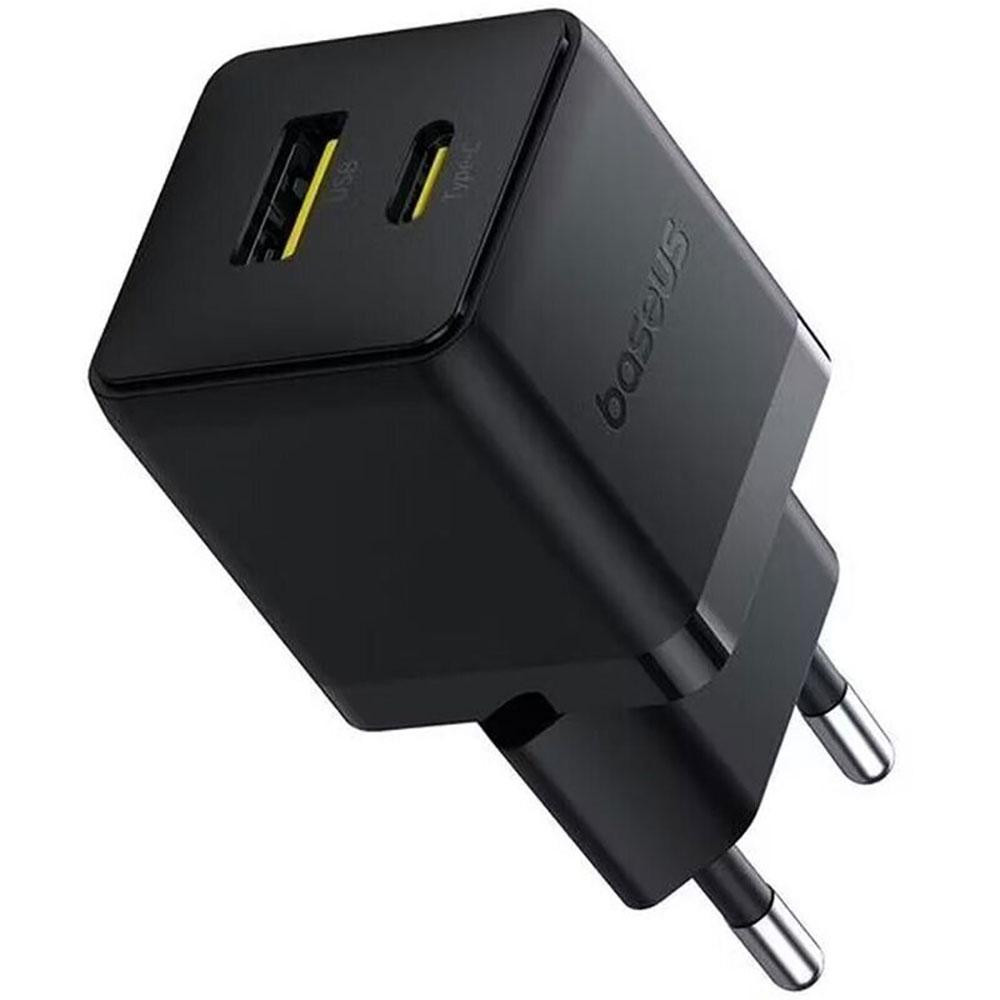 Мережевий зарядний пристрій Baseus Palm Fast Charger C+U 30W EU Cluster Black Одеса - фото 3