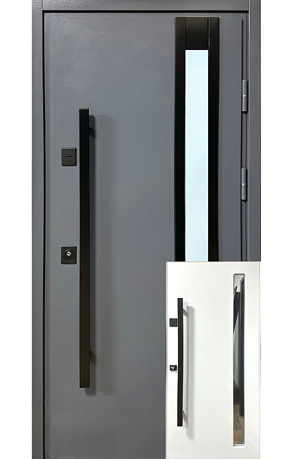 Двери уличные Redfort, модель ЛЮКС (Металл/МДФ) ,  (2 контура) С ТЕРМОРАЗРЫВОМ Киев - изображение 1