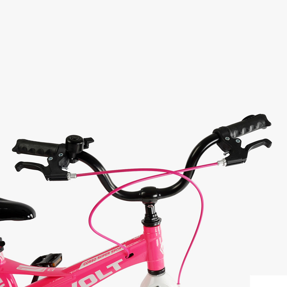 Велосипед Corso REVOLT двоколісний магнієва рама 18 дюймів з додатковими колесами Рожевий (MG-18736) Чернигов - изображение 2