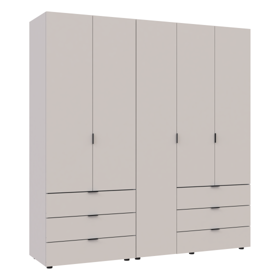 Комплект шкафов для одежды Doros Гелар (2 шт.) 193,7х49,5х203,4 см Кашемир (DRS-011239) Львов