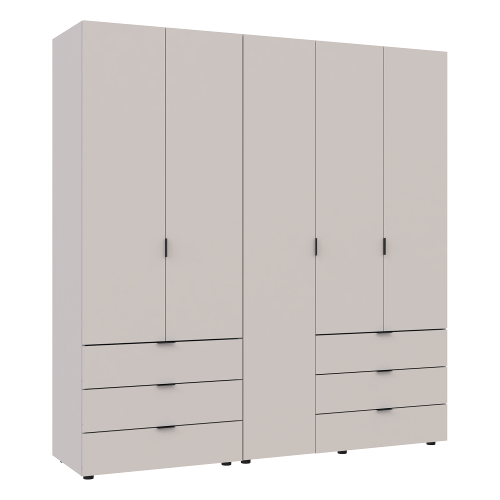 Комплект шаф для одягу Doros Гелар (2 шт.) 193,7х49,5х203,4 см Кашемір (DRS-011239) Львів - фото 2