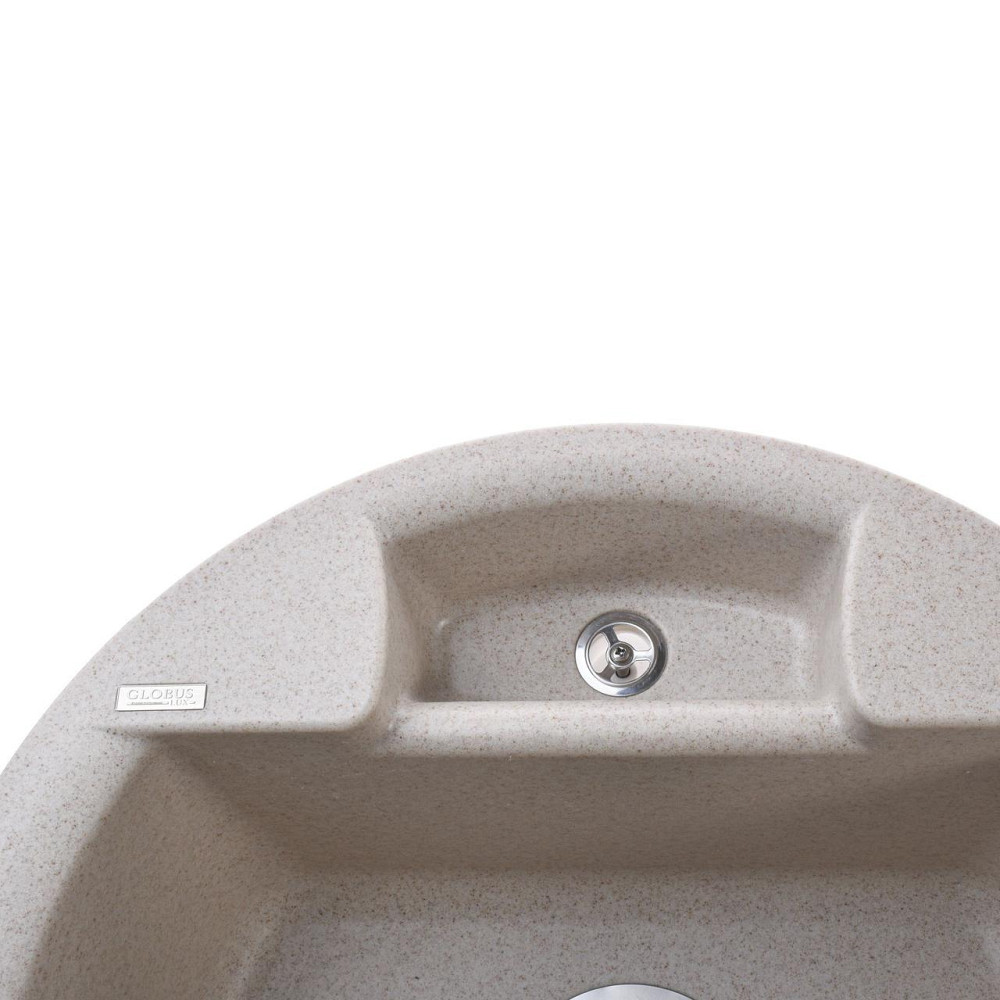 Гранитная мойка Globus Lux GURON песчаный 480мм-А0004 (000009386) Киев - изображение 4