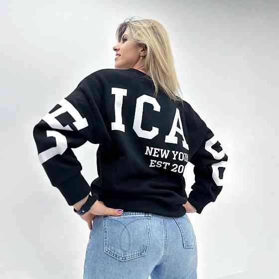 Жіночий утеплений батник "Noise" оптом | Норма і батал Чорний, 46-48 Київ