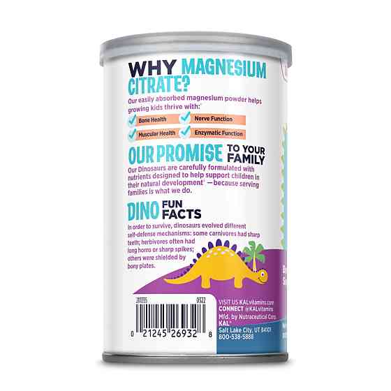 Магний цитрат KAL Magnesium Powder 200mg 112.5 g Київ