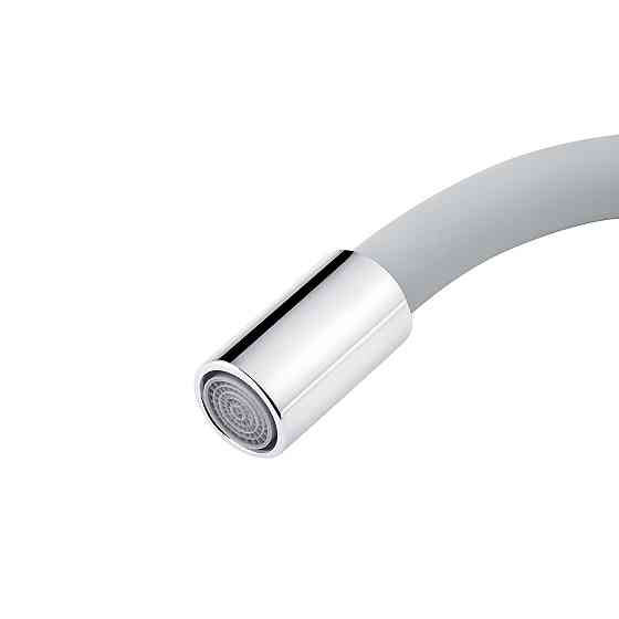 Змішувач для кухні з гнучким виливом Kroner KRM Odra - C032GRA хром/сірий Київ