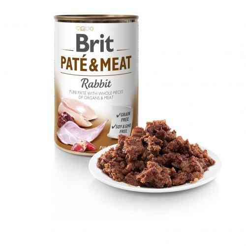 Корм влажний Brit Care Pate and Meat для дорослих собак із кроликом 400 г Київ
