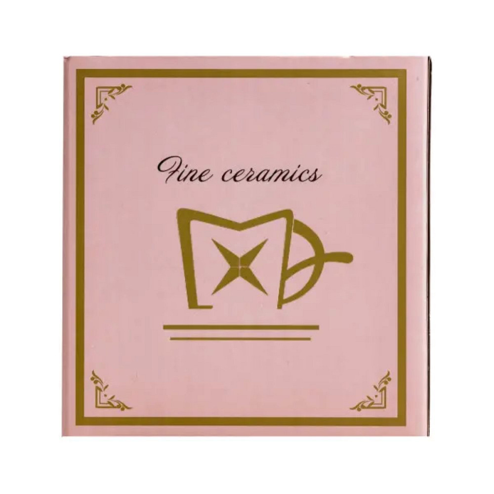 TS Kitchen Чашка порцелянова для чаю та кави 400 мл кружка універсальна Червона HP7189R Київ - фото 2