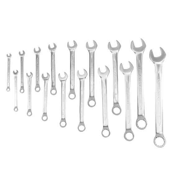 Набір ключів комбінованих 16 предметів (6-19,22,24 мм) PATRON P-5161 Одеса