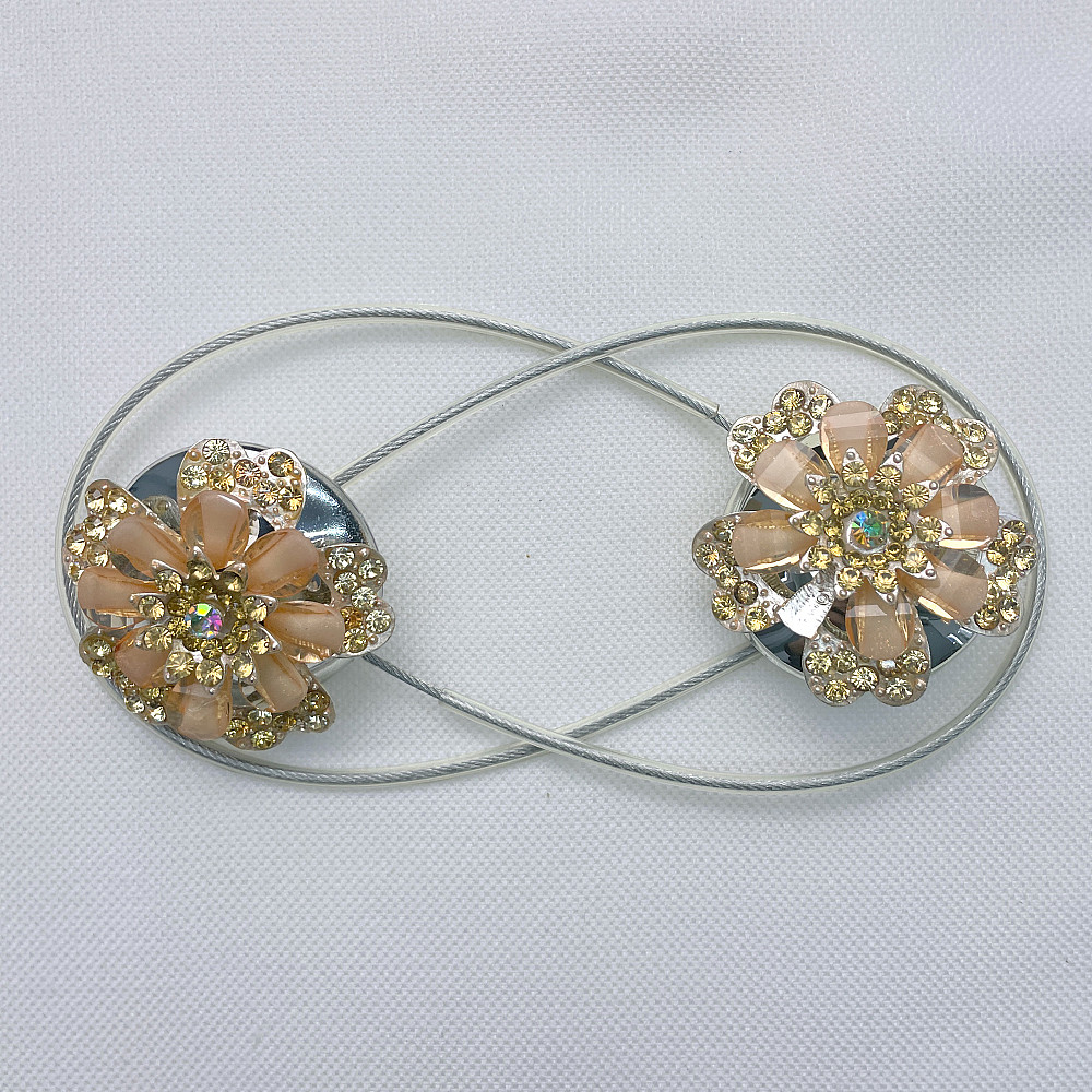 Уцінка! Магніти (2шт., пара) для штор, гардин "Flowers" колір персиковий 81-243/1 Київ - фото 5