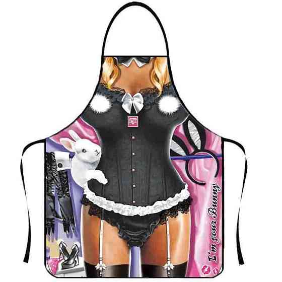 Прикольний фартух в корсеті маленький 47 на 38 см різнобарвний Київ