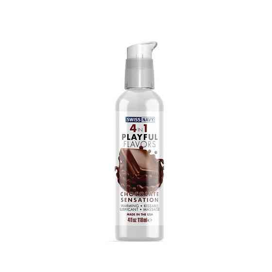 Розпродаж! Лубрикант на водній основі Swiss Navy 4in1 Chocolate Sensation 118 мл (термін 24.09.2026) Sex Aura Київ