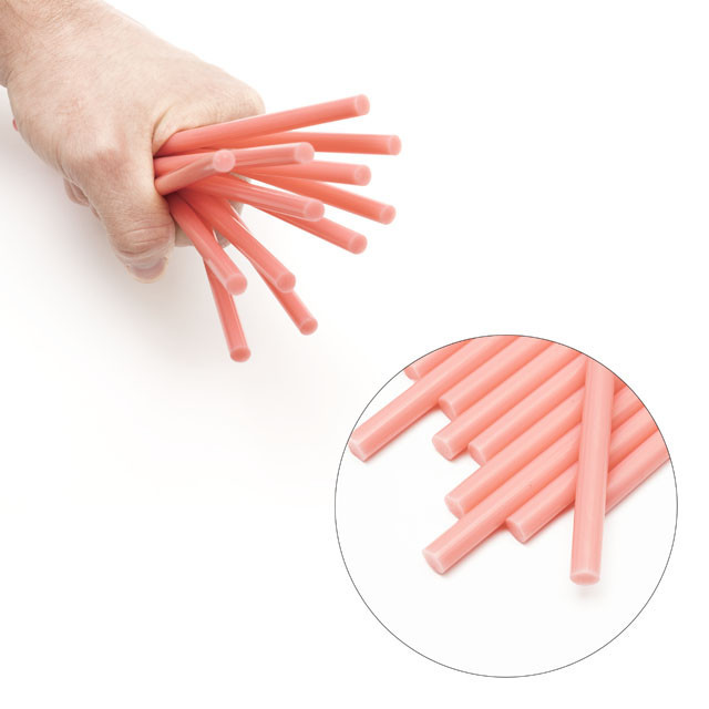 Комплект клейових стрижнів рожевих, 7,4×200 мм, 12 шт. INTERTOOL RT-1048 Київ - фото 4