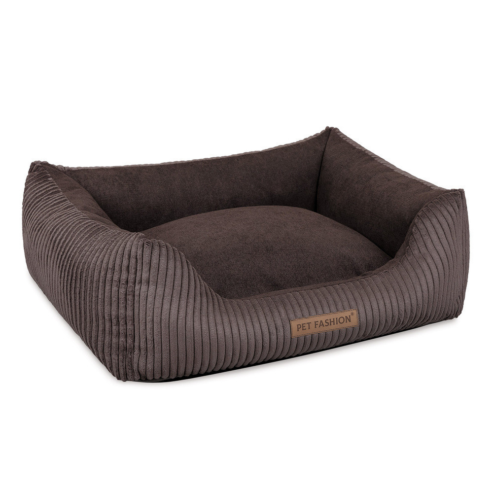 Лежак Pet Fashion DEVID для собак шоколадний 62*50*19 Киев - изображение 6