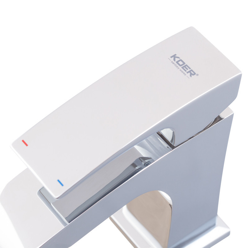 Однорычажный смеситель для умывальника Koer KB-10007-01 хром KR3438 Харьков - изображение 4