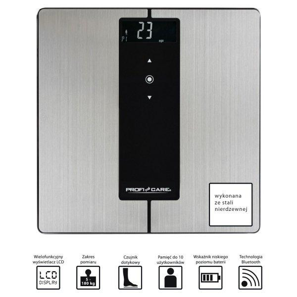Електронні діагностичні ваги smart з Bluetooth 9в1 Profi Care PC-PW (3008 BT) Нововолинськ - фото 3