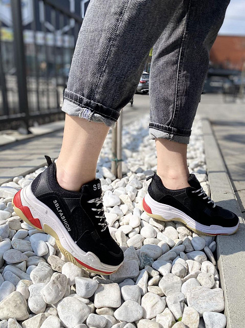 No brend Кросівки жіночі H1020 чорні (весна-осінь, еко-замша) (1576) лише 36р. Коломия - фото 4