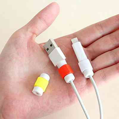 Тримач для кабелю Extradigital Cable Clips Savior for Aplle iPhone, захист від заломів, Red (KBC1738) Вінниця