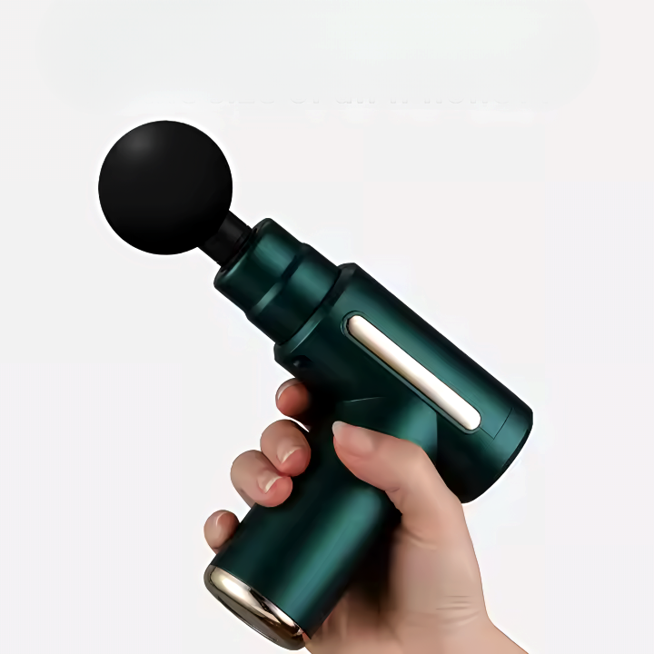 Портативний перкусійний масажер (масажний пістолет) для тіла з вбудованим штучним інтелектом - зелений Киев - изображение 2