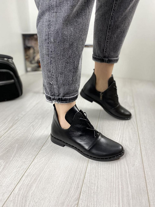 Черевики жіночі Odzi чорні натуральна шкіра 37р. (2343) Коломия - фото 6