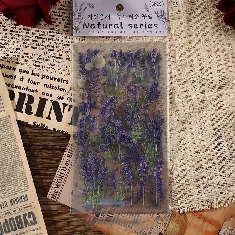 Стикеры цветочные «Лаванда» – набор 6 листов для декора Киев - изображение 7