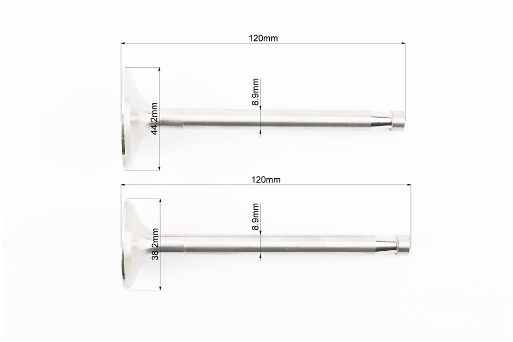 Клапан впускний (h-120; D-44,2; d-8,9), випускний (h-120; D-38,2; d-8,9) к-кт ZH1105 Київ - фото 2