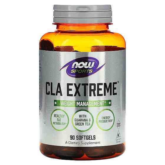 Конъюгированная линолевая кислота, CLA Extreme, Now Foods, Sports, 90 гелевых капсул Луцьк