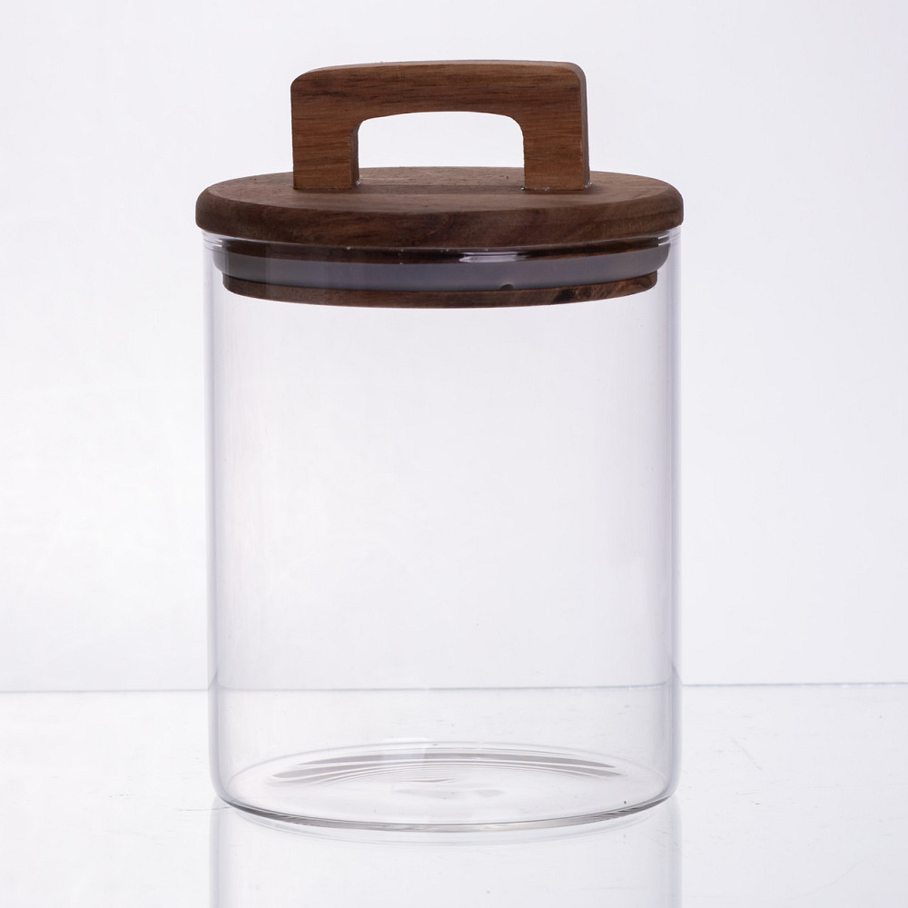 Yiwu банка для сипучих продуктів з бамбуковою кришкою 800 мл 64486-65 Коломыя - изображение 2