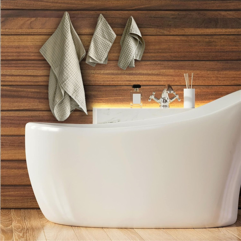 Набір вафельних рушників Lovely Svi 3 в 1: 70 на 140 см, 2 шт - 34на 72 см - Кавовий (110824) Київ - фото 3