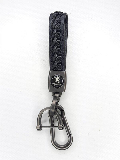 Брелок для ключів плетінь з карабіном Peugeot Вінниця - фото 1