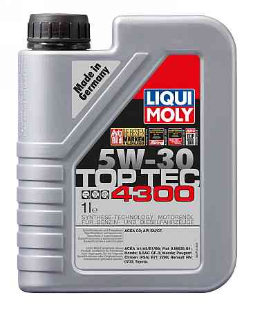 Liqui Moly Top Tec 4300 SAE 5W-30 2323 — Преміальна синтетична моторна олива з Low SAPS технологією Ковель