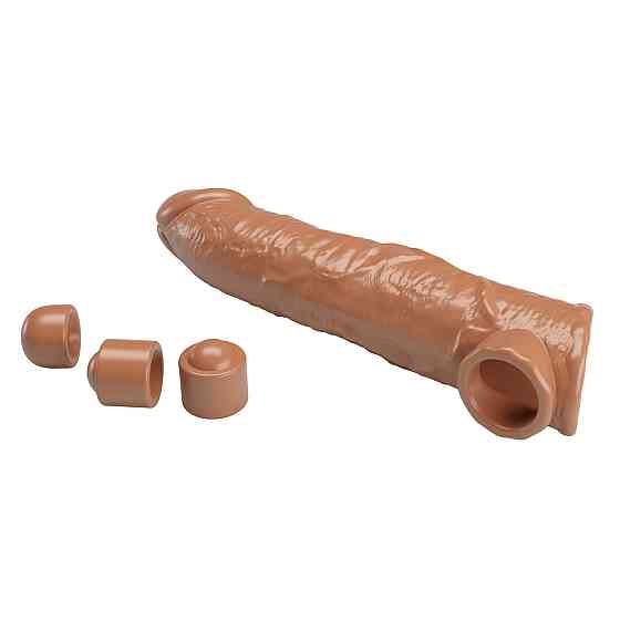 Удлиняющая насадка Pretty Love - Silas Penis Sleeve Brown, BI-026279-1 Sex Aura Киев