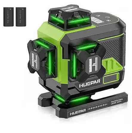 Лазерный уровень нивелир Huepar Z04CG 4D 16 линий с Bluetooth и LCD дисплей (2 аккумулятора) Винница