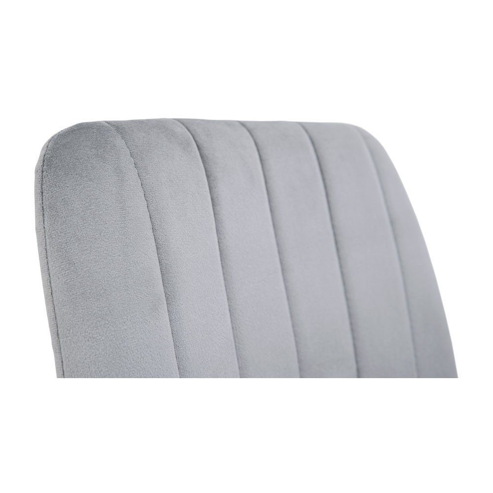 Стул кресло мягкий FuryDesign Malcolm 57 белые ножки Серый Киев - изображение 5