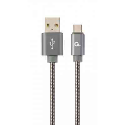 Дата кабель USB 2.0 AM to Type-C 1.0m Cablexpert (CC-USB2S-AMCM-1M-BG) Винница
