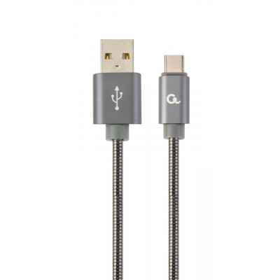 Дата кабель USB 2.0 AM to Type-C 1.0m Cablexpert (CC-USB2S-AMCM-1M-BG) Винница - изображение 1