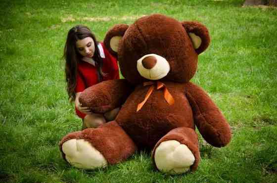 М'яка  іграшка подарунок на 8 березня плюшевий ведмедик Томии 180 см Шоколадний Тернопіль