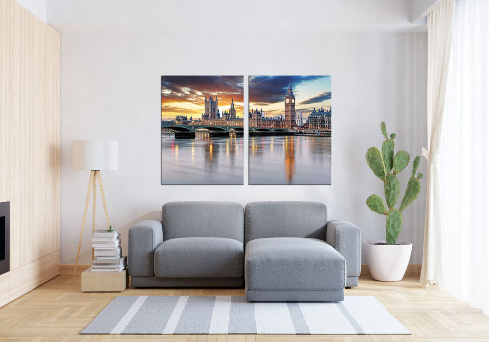Модульна картина у вітальню/ спальню    Лондон      TLV-2_124 120х170 см Київ - фото 3