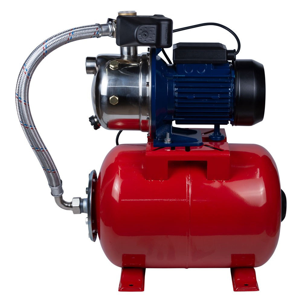 Станція 0.75кВт Hmax 42м Qmax 50л/хв (самовсмоктуючий насос нерж) 24л Україна WETRON JETS80А5 (775052/24) Рівне - фото 2