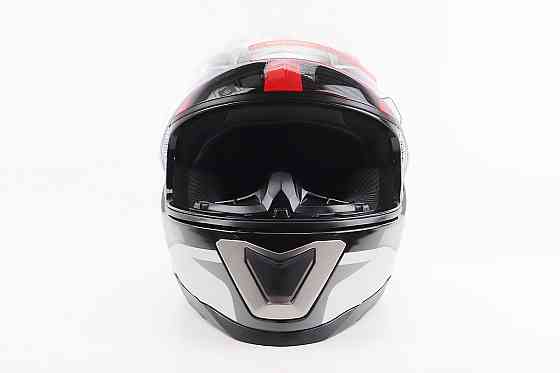 Шолом інтеграл, закритий BLD-M62 S (55-56см), ЧОРНИЙ/БІЛО-ЧЕРВОНИЙ Київ