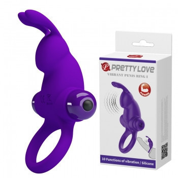 Эрекционное кольцо - Pretty Love Vibrant Penis Ring I Purple Sex Aura Киев - изображение 1