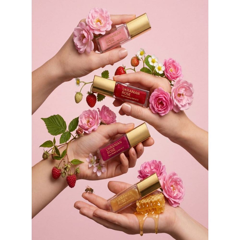 Олійка-блиск для губ Raspberry Rose Ukrainian Rose 7 мл Київ - фото 4