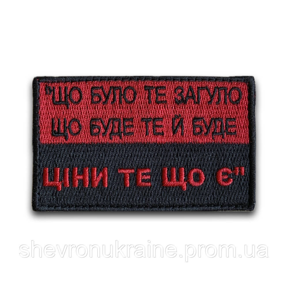 Шеврон ЦЕНИ ТО ЧТО ЕСТЬ (Форма прямоугольная. На липучке) Размер 5x8см Киев - изображение 8