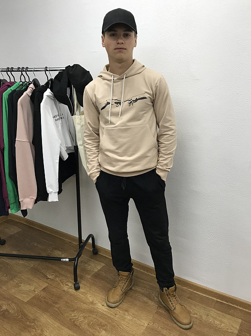 Спортивний костюм унісекс з АРТ картинкою "Створення Адама" Худді + джогери Чернівці - фото 5