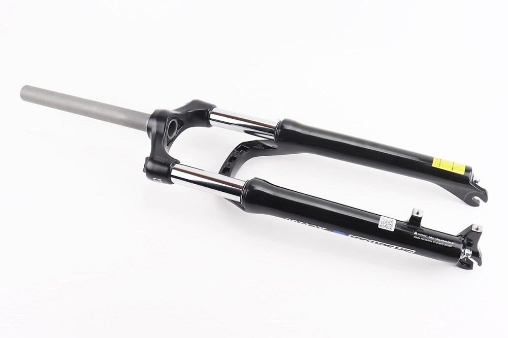 Вилка 26" амортизаційна, без різьби 1-1/8" (28,6мм), шток 260мм, з ходом 80мм, Disk-brake, пружинно-оливна, Lockout, алюмінієва, чорна XCM-3 Київ - фото 2